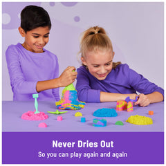 Kinetic Sand tools set with Squisher Handle for sculpting