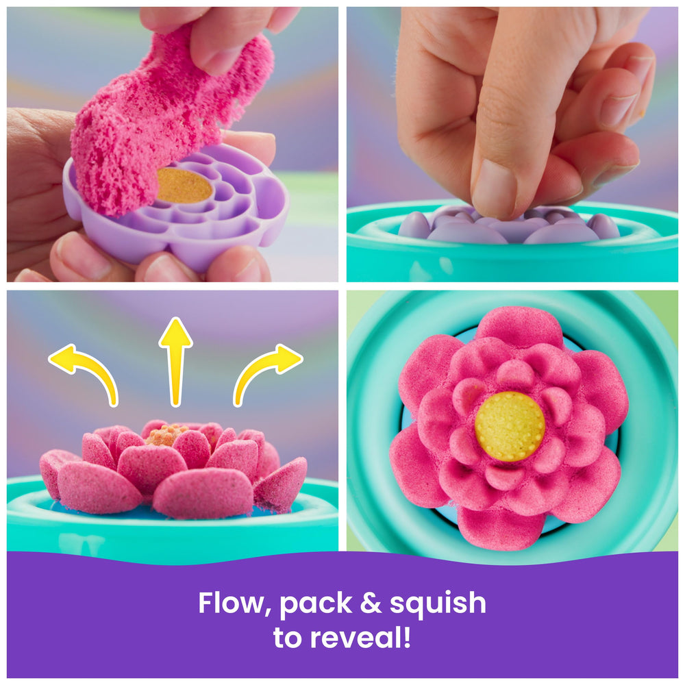 Kinetic Sand SquishBlossom flower mold close-up for petals and buds