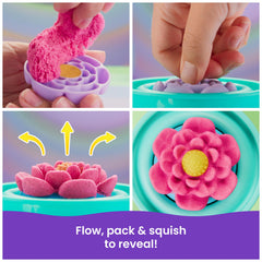 Kinetic Sand SquishBlossom flower mold close-up for petals and buds