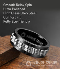 King Ring 8mm gear spinner ring side profile highlighting ergonomic fit