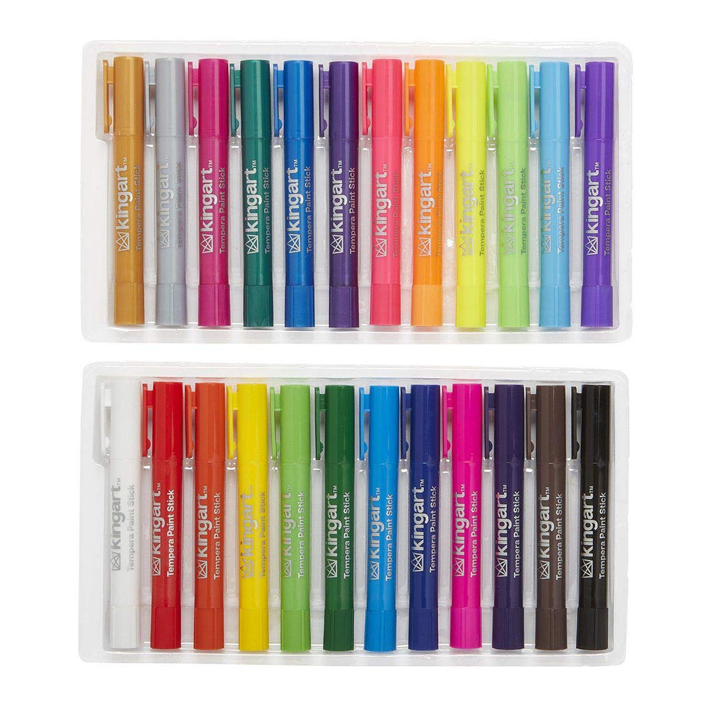 KINGART tempera paint sticks dry speed in under 90 seconds and stay vibrant
