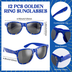Kingdder blue with gold ring bracelets provide soft, flexible comfort for kids and adults.