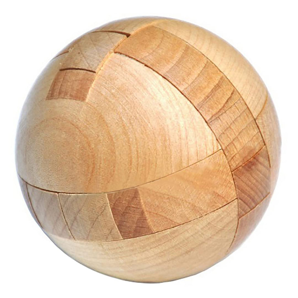 Kingou wooden sphere puzzle with smooth finish for tactile focus.