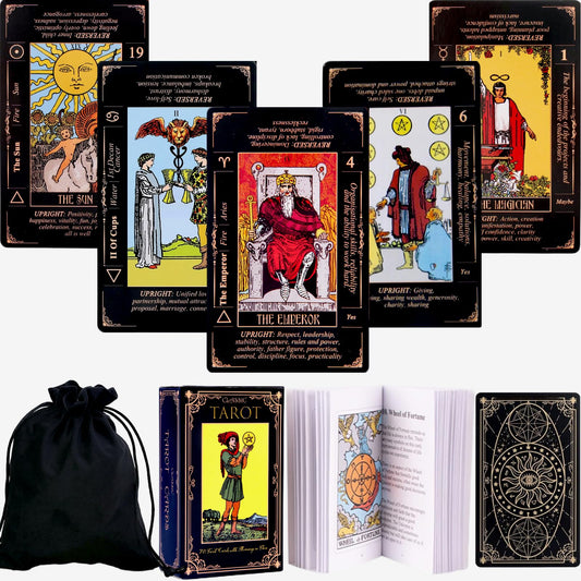 King's Palace Tarot deck for beginners with meanings on cards for quick interpretation.