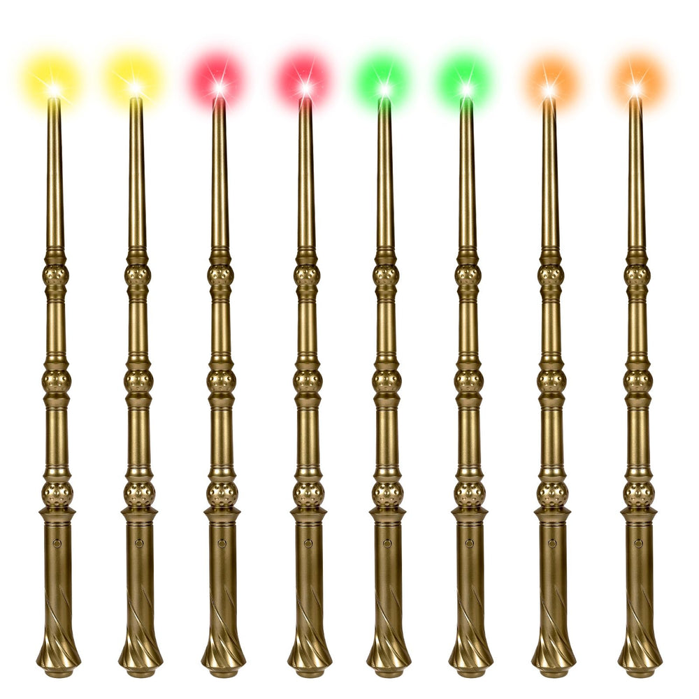 KingVows light-up wizard wand eight-pack for kids' imaginative play.