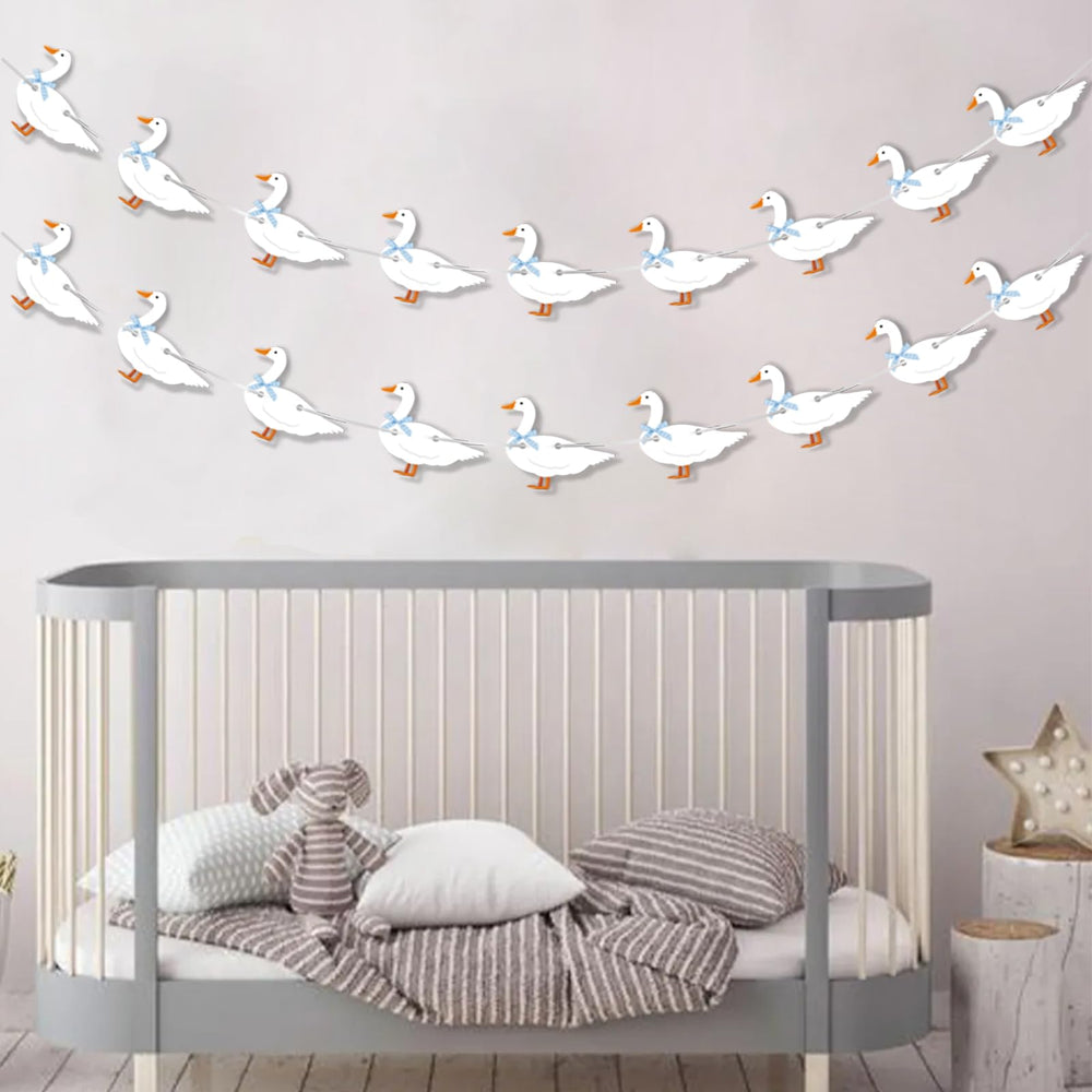 KINGZONE Goose Banner vibrant colors brighten nurseries and party spaces.