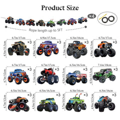 KingZone Monster Truck banner packaging ready to hang