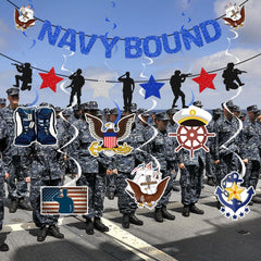 KINGZONE Themed cards highlight military pride for celebrations.