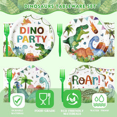 Kinovo disposable dinosaur forks for quick serving and cleanups