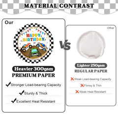 Kinovo Monster Truck checkered tablecloths protect surfaces and look sharp.