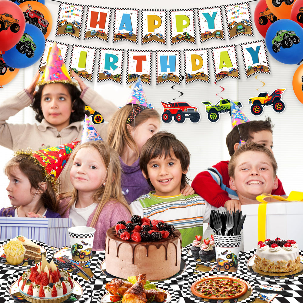Kinovo Monster Truck plates in two sizes for versatile dining.