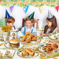 Kinovo safari party display adds color and is easy to move around.