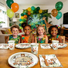 Kinovo woodland baby shower complete set for easy hosting