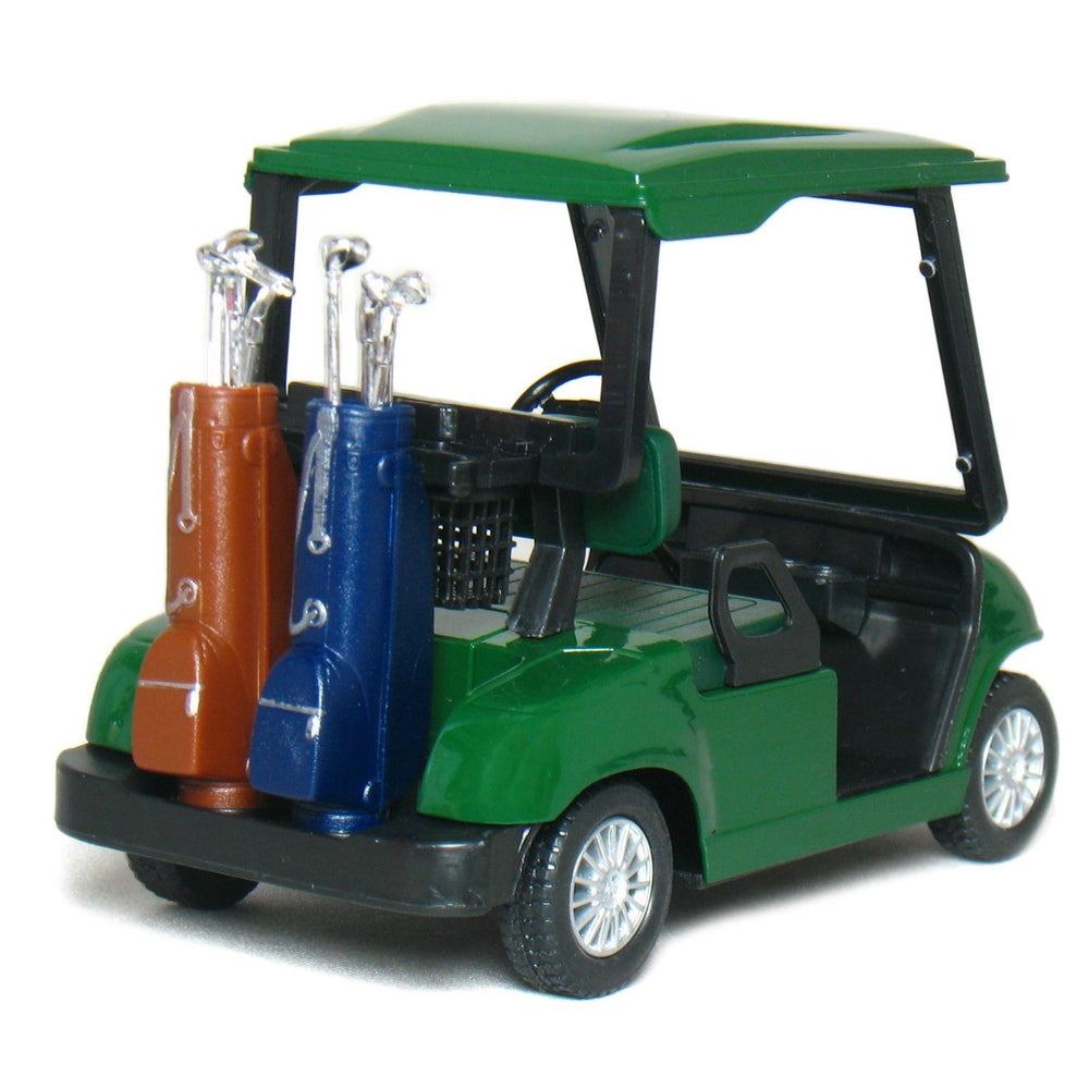 KiNSFUN pull-back action golf cart offers quick, tactile fun