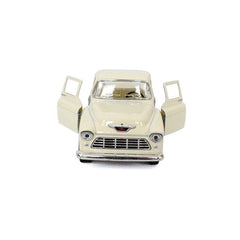 KiNSMART 1955 Chevrolet Stepside pull-back motor; easy to maneuver on desks.