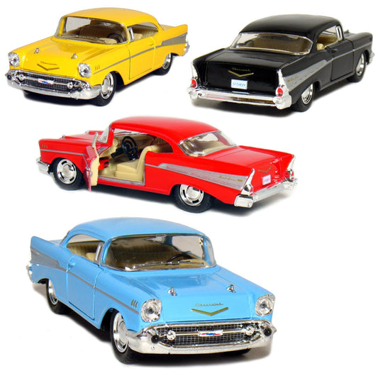 KiNSMART 1957 Chevy Bel Air Coupe 1:40 scale model for desk display.