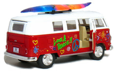 KiNSMART 1962 VW Bus die cast metal body ensures durability