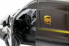 KiNSMART Sprinter UPS rear doors open for interactive display and cargo showcase