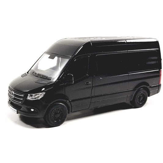KiNSMART Mercedes-Benz Sprinter Cargo Van 1:48 die-cast body for durable display.