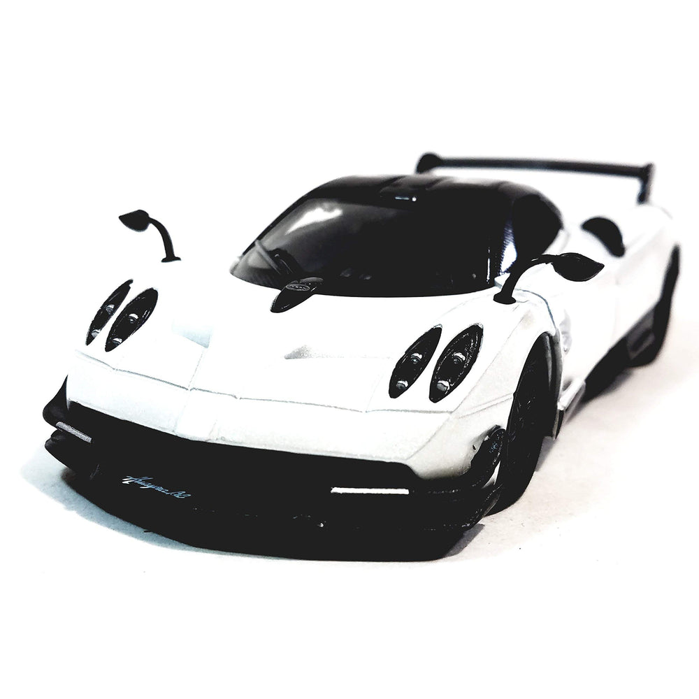KiNSMART Pagani Huayra BC model front-angle view with metallic finish for display