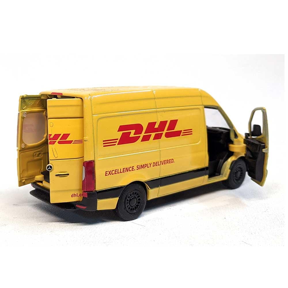 KiNSMART Sprinter cargo-interior detail enhances display realism for dioramas.