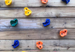 KINSPORY colorful rock holds brighten play spaces and invite climbing sessions.