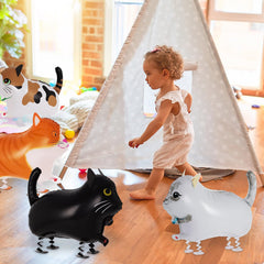 KINYFY aluminum foil cat balloon ensures durable party decor