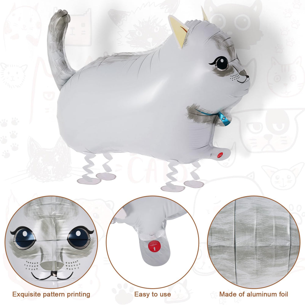 KINYFY cat balloon walking prop for birthday photos
