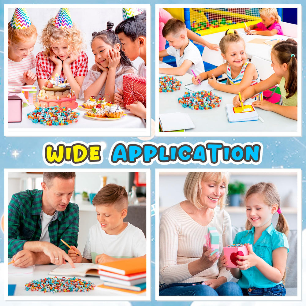 KINYFY Space Erasers packaging display with 240 erasers.