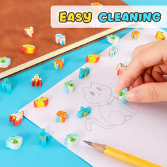 KINYFY Space Erasers UFO design for fun learning activities.