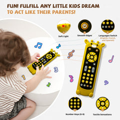 KIRALUMI remote button panel stimulates fine motor skills during pretend play
