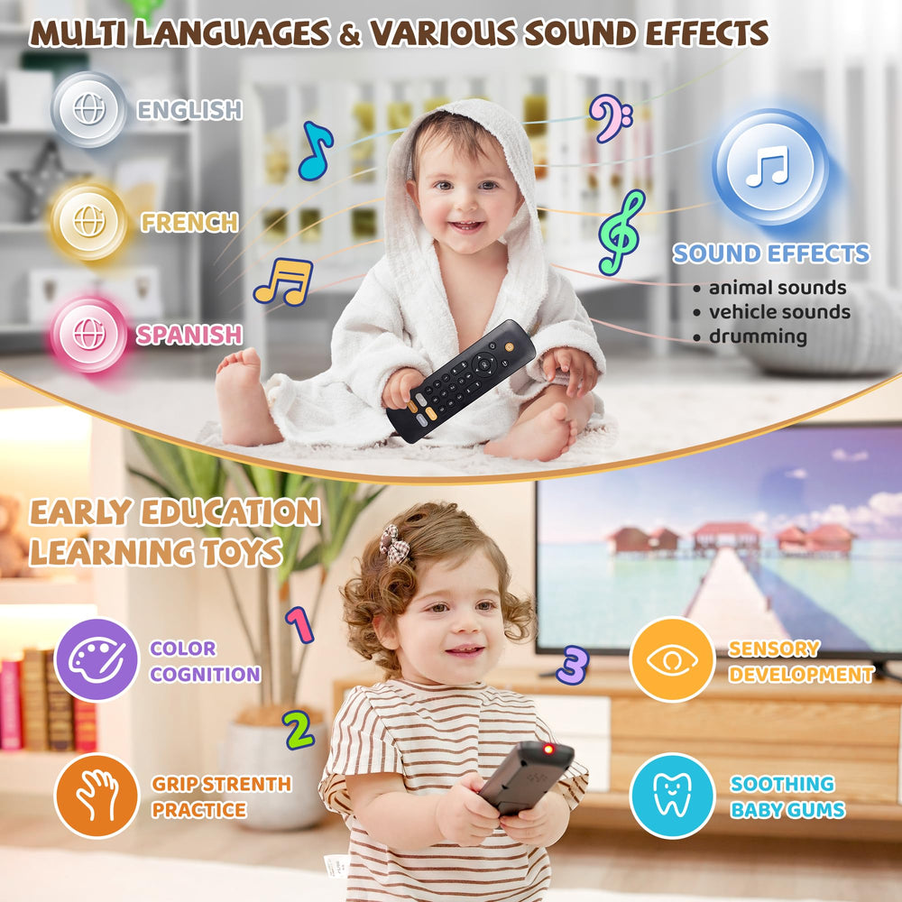 KIRALUMI baby tv remote toy child playing pretend to enhance imagination