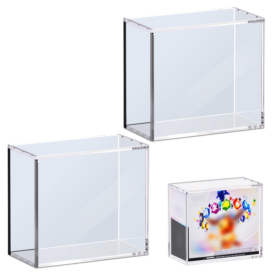 Kisbox ETB protector case with 5mm acrylic offers secure, dustproof display.
