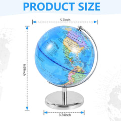 KISEER rotating globe close-up showing smooth spin for hands-on learning