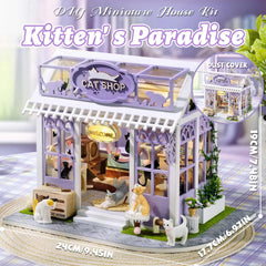 Kisoy tiny house kit bedroom scene featuring furniture ready for assembly