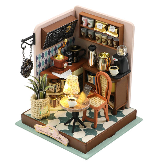 Kisoy DIY miniature house kit packaging ready for a calming weekend project.