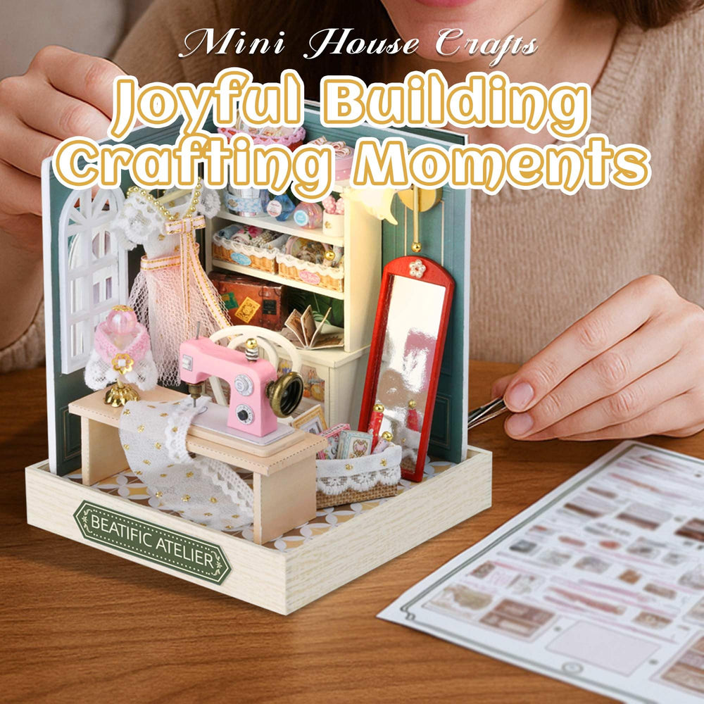 Kisoy Dollhouse Miniature parts and color options for customization.
