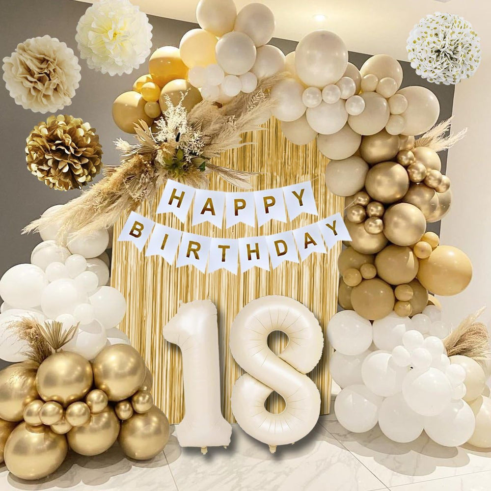 KISPATTI gold metallic balloons bring a festive shimmer to any venue.