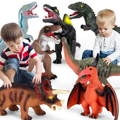 Kissdream seven-piece dinosaur set featuring T-Rex for imaginative play and learning.