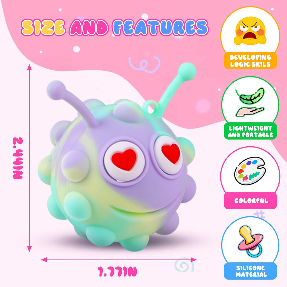 KissFree Animal Pop Ball featuring multiple animal designs for kids' play.