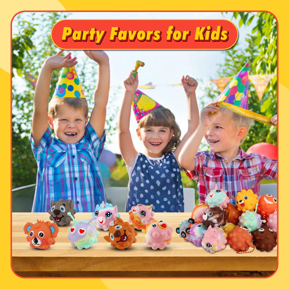 KissFree Animal Pop Ball in hand for portable party fun