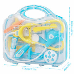 Kiszo blue dental mirror in toddler doctor kit for playful exams