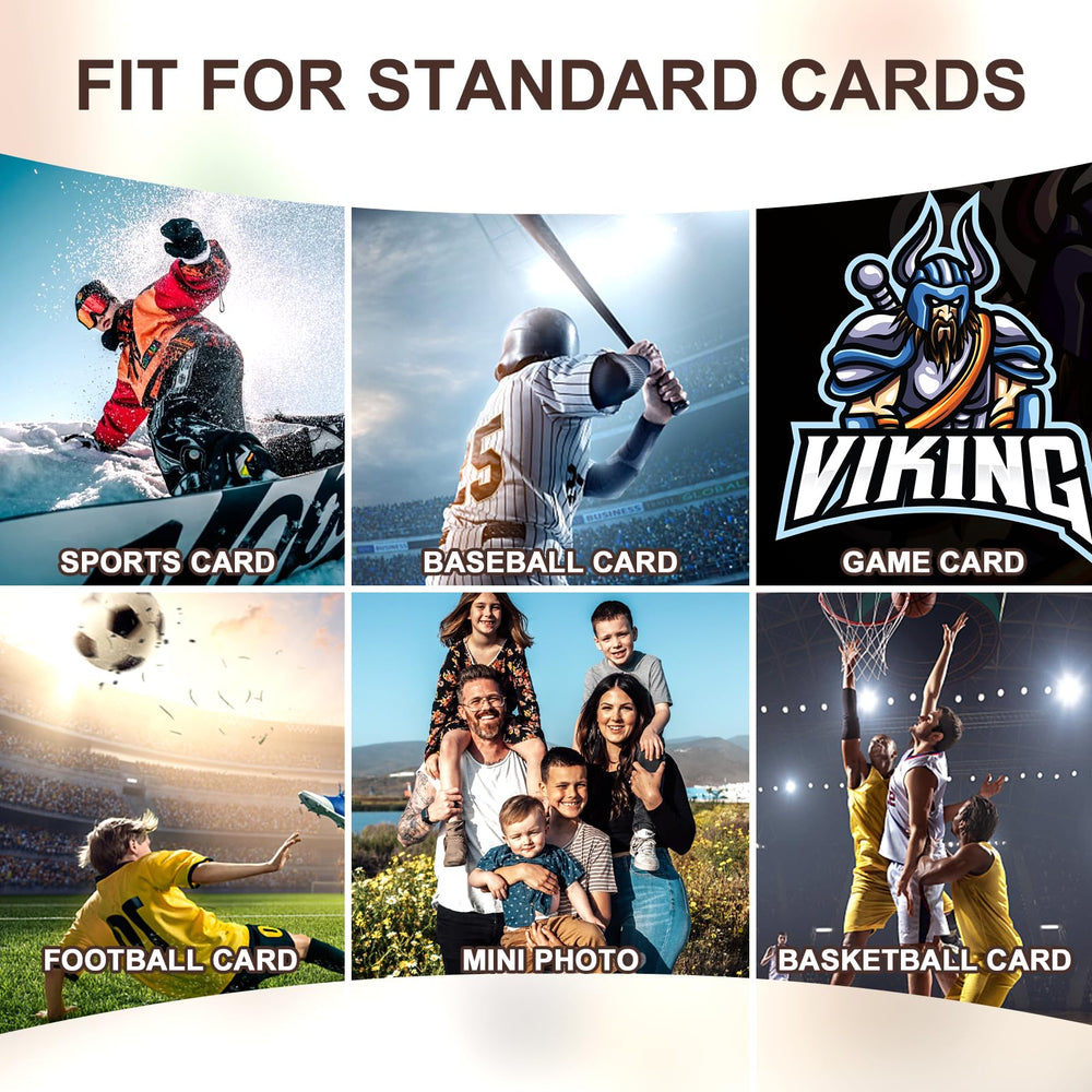 Kitoyz football card protectors maintain clarity while shielding from scuffs and dust.