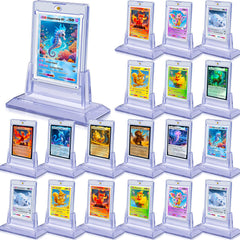 Kitoyz magnetic card holders with 24 bases for organized trading cards