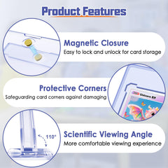 Kitoyz magnetic holder with base for easy access and display