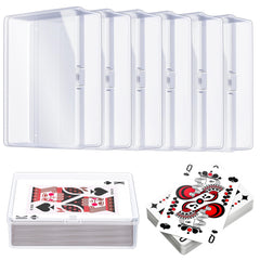 Kitoyz clear card box front view showing contents for quick deck checks
