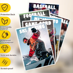 Kitoyz sports card sleeves guard moisture and grime, keeping sets pristine.
