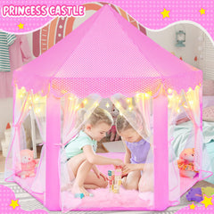 KIXINWA castle playhouse interior inviting imaginative pretend play for toddlers.