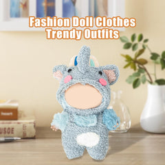 Vivid colors and lightweight fabric for Lububu 17cm dolls.