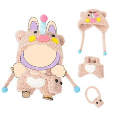 KIYEREE Lububu 17cm doll outfit in pink for stylish playtime and display.